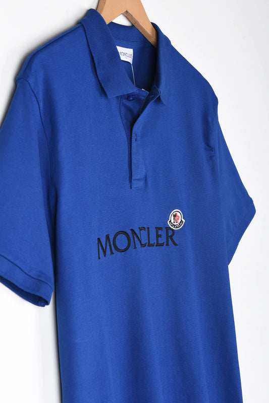 MNCLR Imported Embroidered Logo Polo Shirt (Royal Blue)