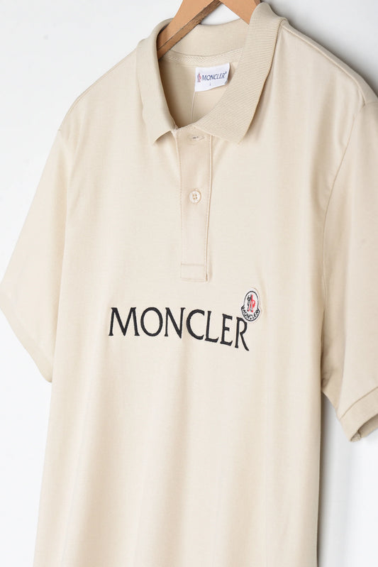 MNCLR Imported Embroidered Logo Polo Shirt (Stone)