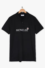 MNCLR Imported Embroidered Logo Polo (Black)