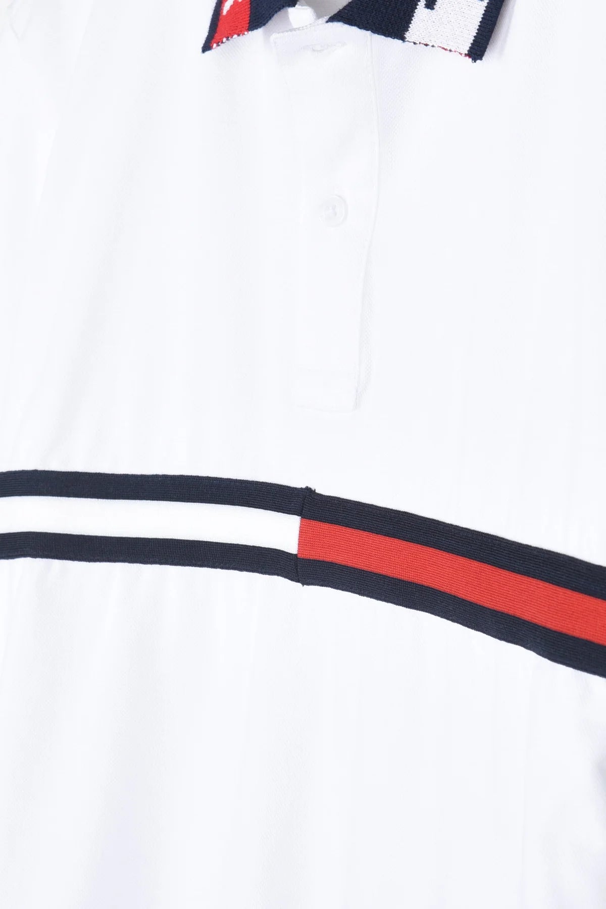 TH Imported Jacquard Collar Polo (White)