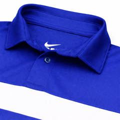 NKE PREMIUM MESH DRI-FIT PANALED POLO SHIRT (ROYAL BLUE)