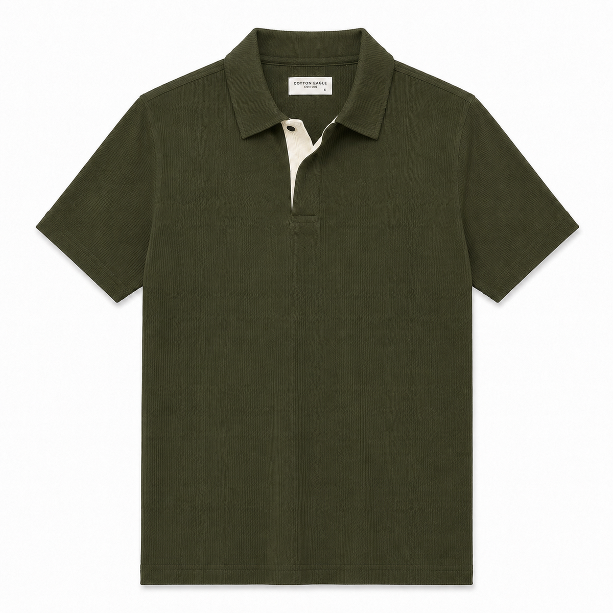 COTTON EAGLE PRESTIGE KNIT POLO SHIRT (DUST OLIVE)