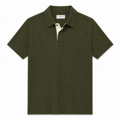 COTTON EAGLE PRESTIGE KNIT POLO SHIRT (DUST OLIVE)
