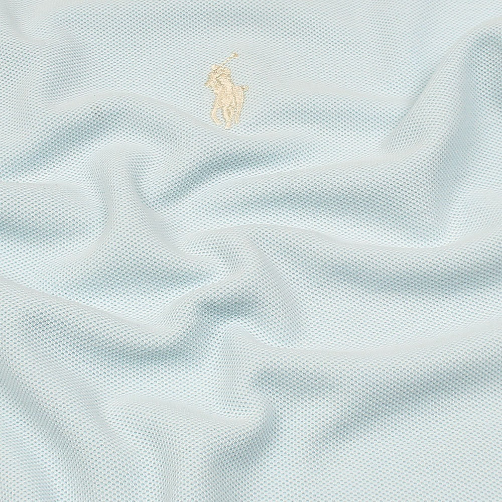 RL PREMIUM S/P JACQUARD COLLAR POLO (SKY BLUE)