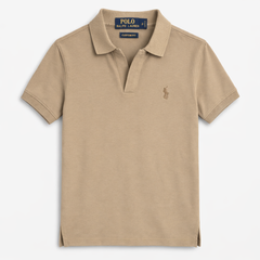 RL SMALL PONY MEN'S JHONY COLLAR POLO SHIRT (KHAKI)