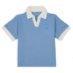 RL PREMIUM KIDS V NECK POLO SHIRT (SKY)
