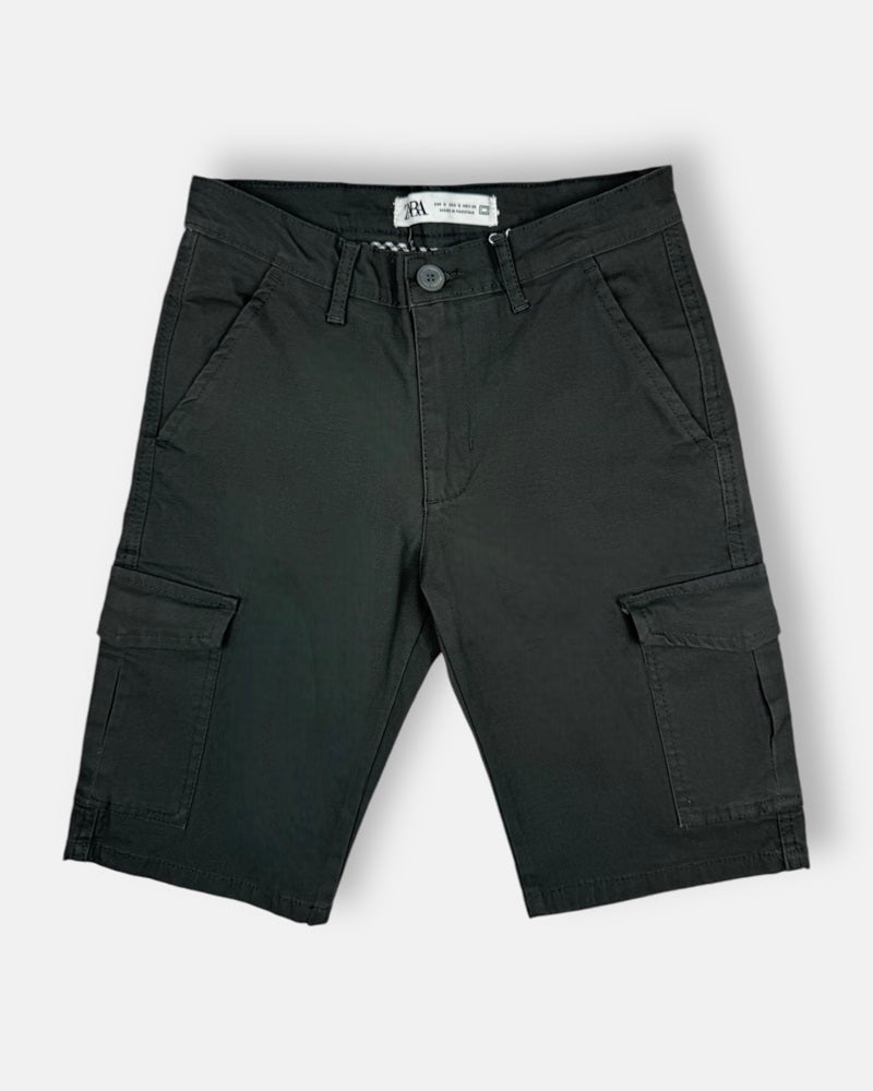 Z.A.R.A Premium Six Pocket Cotton Short (Grey)