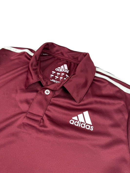 ADDAS Imported Mesh Dri Fit Polo Shirt (Maroon)