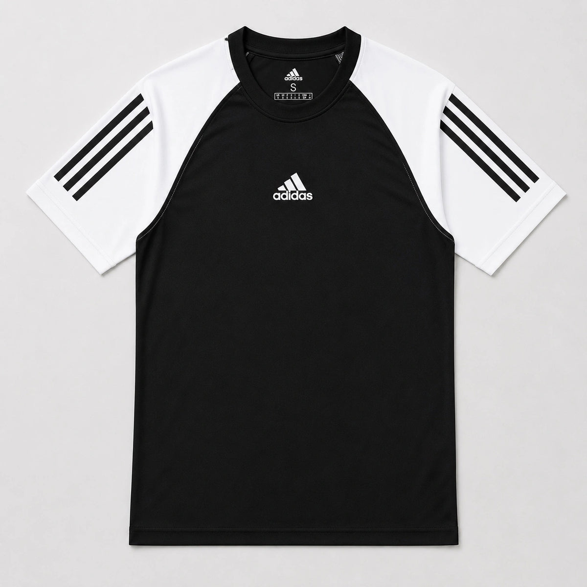 ADDAS MESH SHOULDER DRI FIT T-SHIRT (BLACK)
