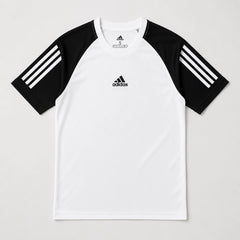 ADDAS MESH SHOULDER DRI FIT T-SHIRT (WHITE)