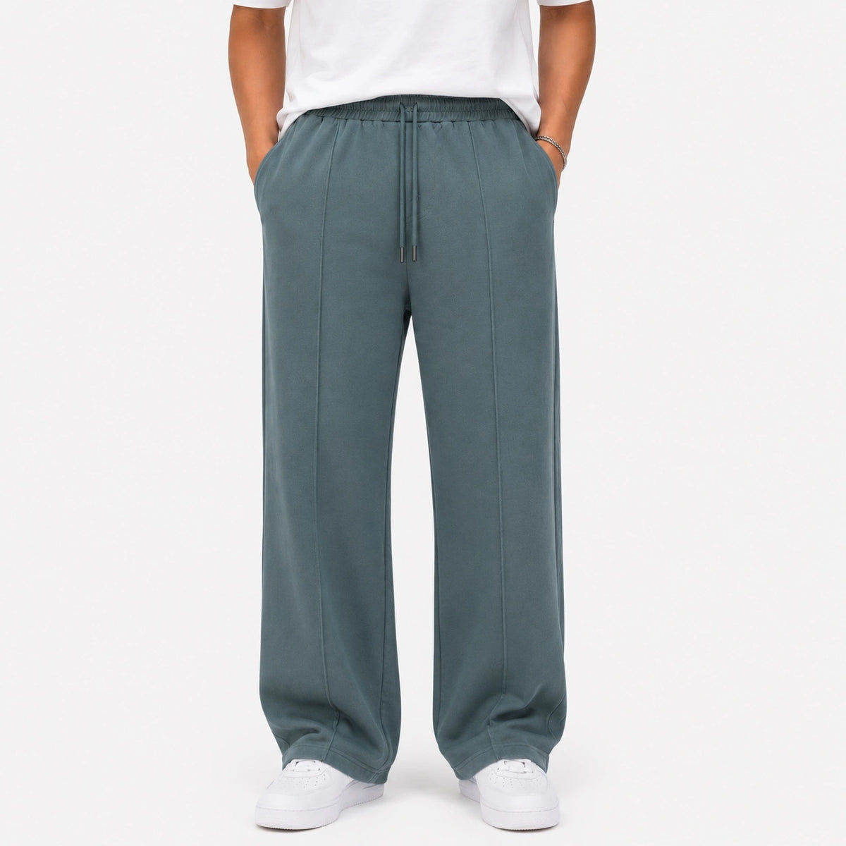 COTTON EAGLE RELAXED FIT UNISEX TROUSER (DUSTY TEAL)