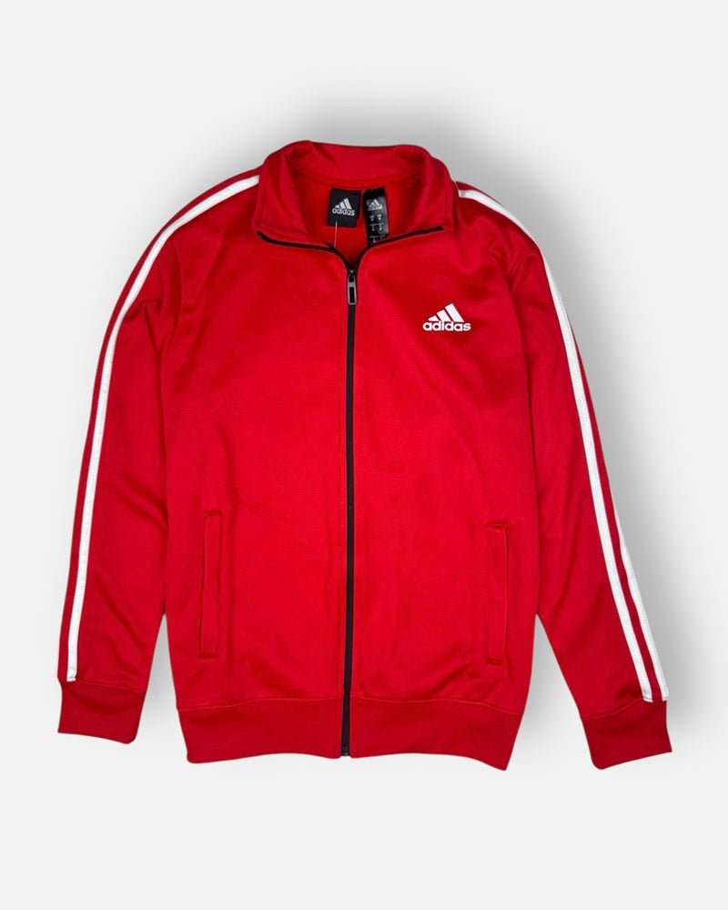 Addas Imported polyester Fleece Tracksuit (Red)