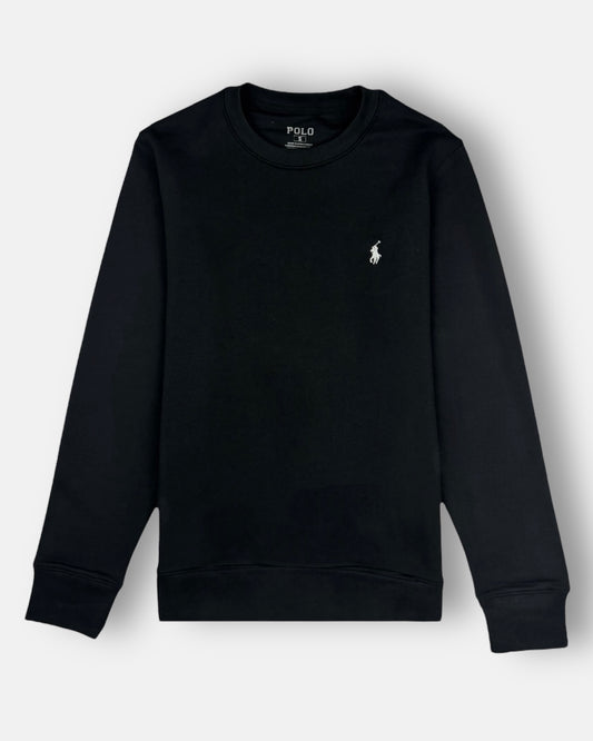 RL Small Pony Cotton terry SweatShirt Black