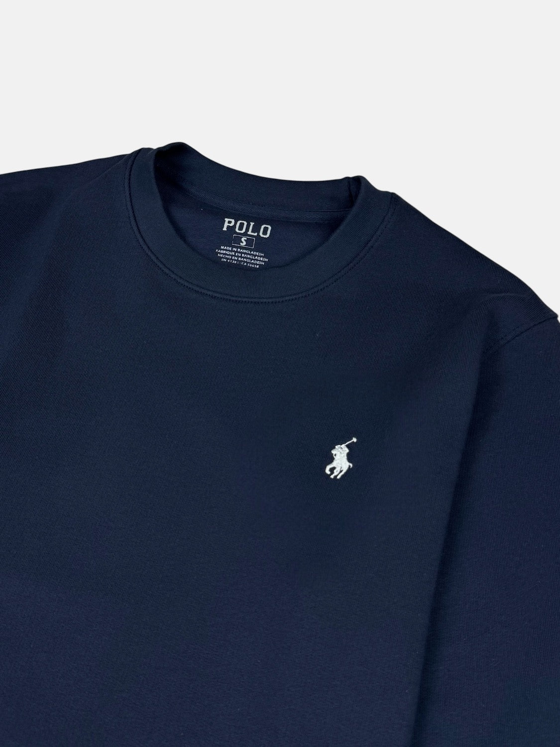 RL Small Pony Cotton terry SweatShirt Navy Blue