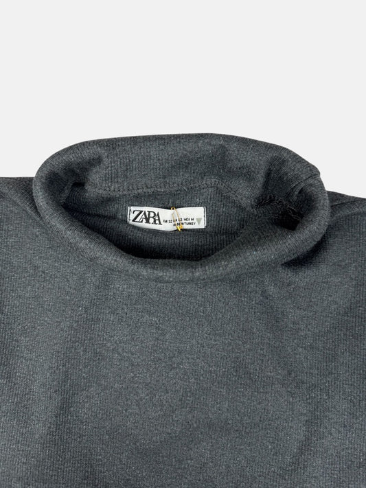 Z.A.R.A Premium Turtle Neck Sweats (Charcoal Black)