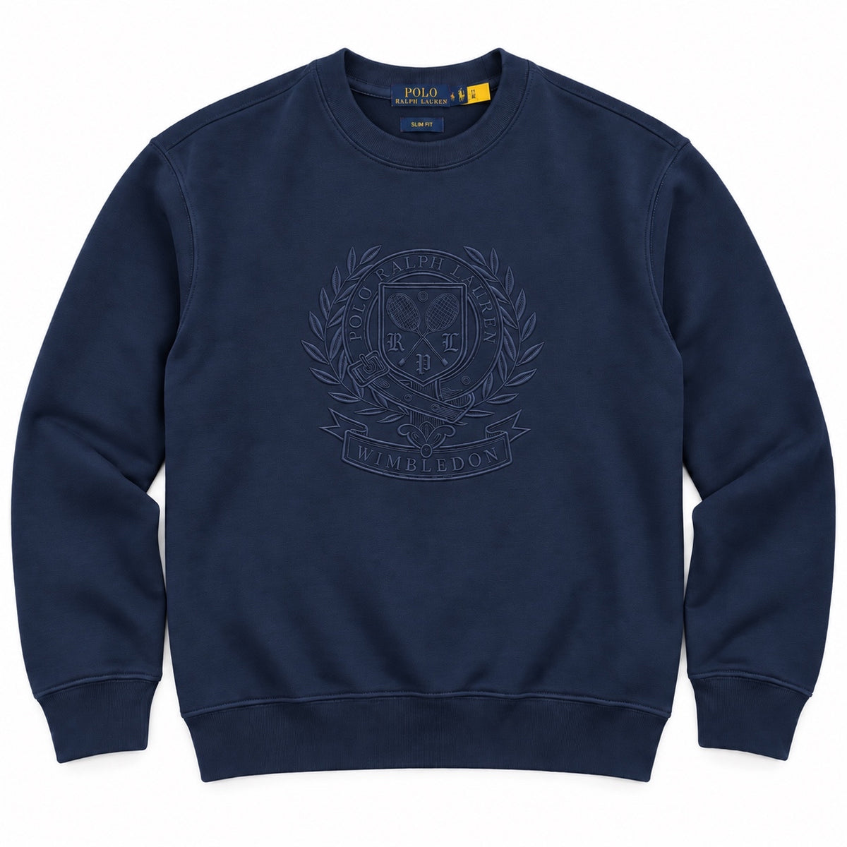 RL12 S/EPLQ COTTON FLEECE SWEATSHIRT (NAVY BLUE)