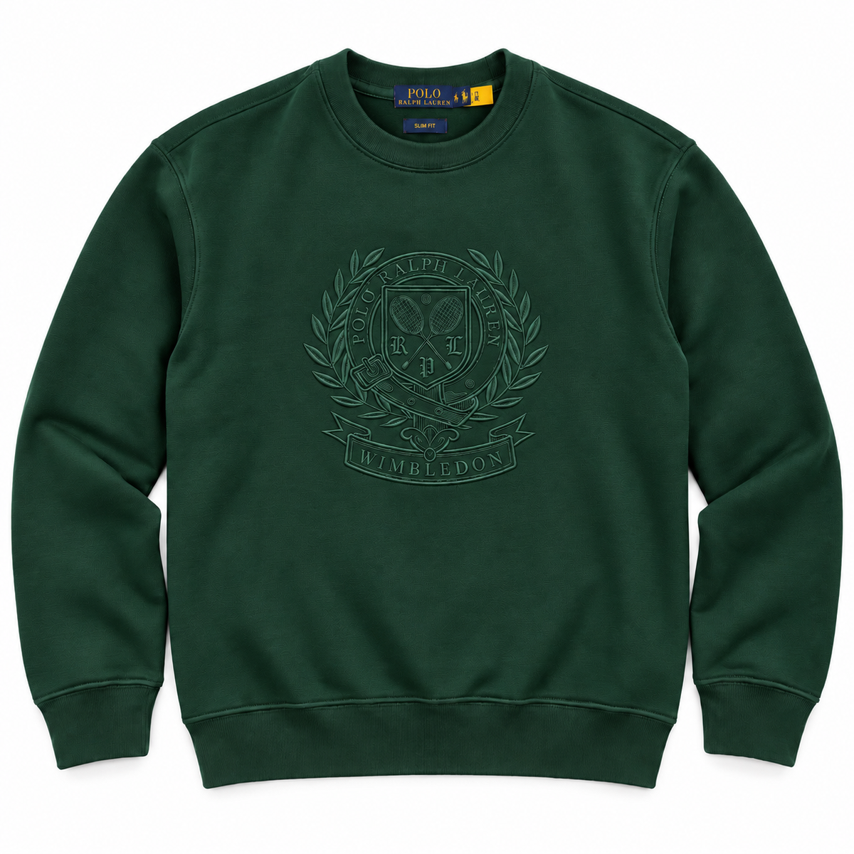 RL12 S/EPLQ COTTON FLEECE SWEATSHIRT (GREEN)