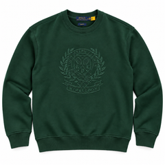 RL12 S/EPLQ COTTON FLEECE SWEATSHIRT (GREEN)