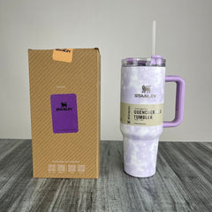 Stanly Quencher H2.0 FlowState Tie-Dye Edition Tumbler | 40 OZ (Purple)