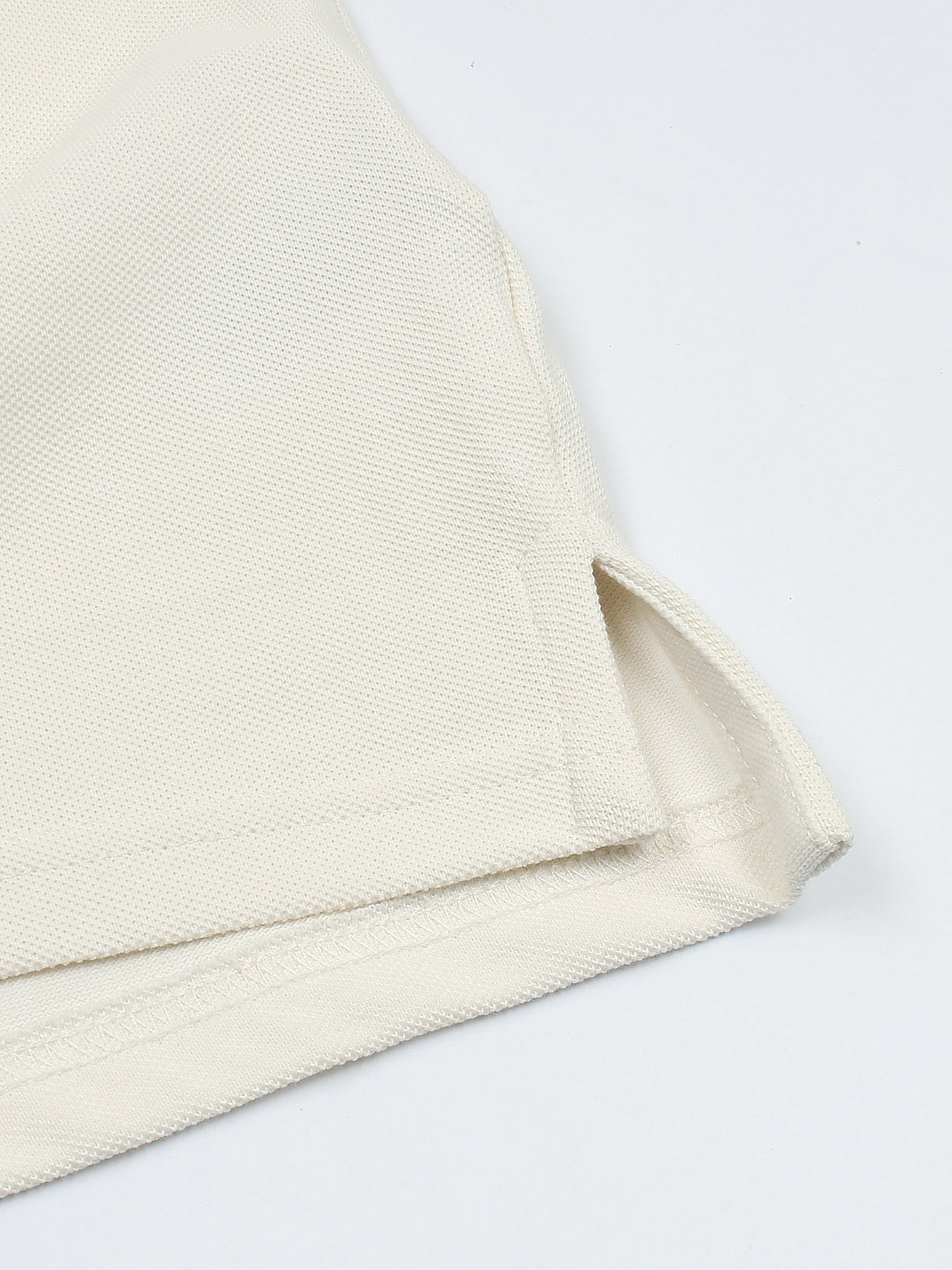 RL Premium 3 Horse Pique Cotton Polo Shirt (White)