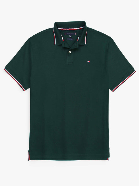 TH Premium Collar Tipping Polo Shirt (Green)