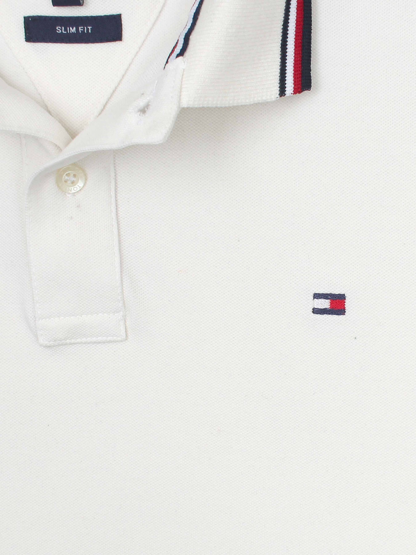 TH Premium Collar Tipping Polo Shirt (Off-White)