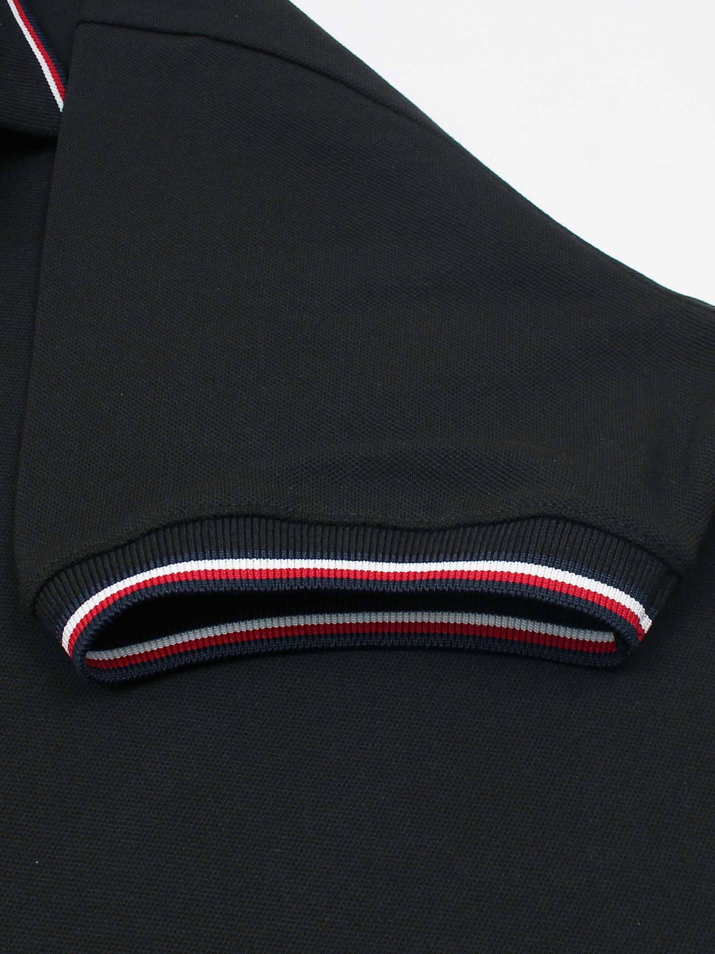 TH Premium Collar Tipping Polo Shirt (Black)