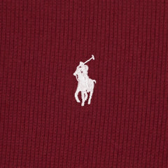 RL PREMIUM MEN'S V NECK BORDER POLO SHIRT (MAROON)