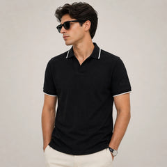 RL SIGNATURE JHONNY COLLAR POLO SHIRT (BLACK)