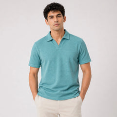 Z.A.R.A OTTOMAN JHONNY COLLAR POLO SHIRT (TIFFANY BLUE)