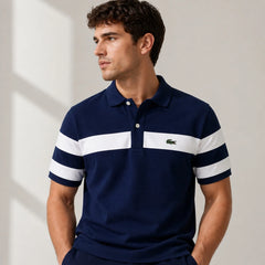 LCSTE TWIN STRIPE POLO SHIRT (NAVY BLUE)