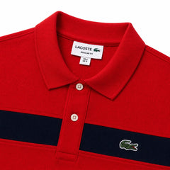 LCSTE TWIN STRIPE POLO SHIRT (RED)