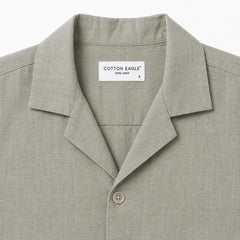 COTTON EAGLE RELAXED FIT IRISH LINEN SHIRT (MINT STONE)