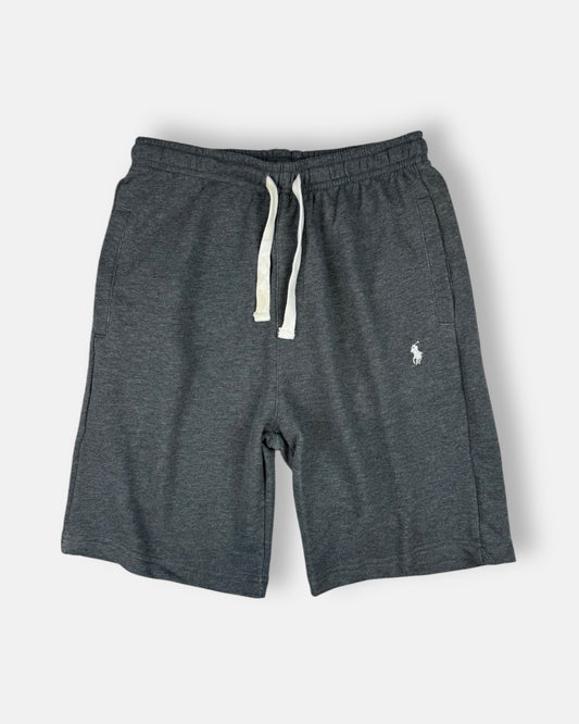 RL Premium Small Pony Cotton Terry Short (Charcoal Grey)