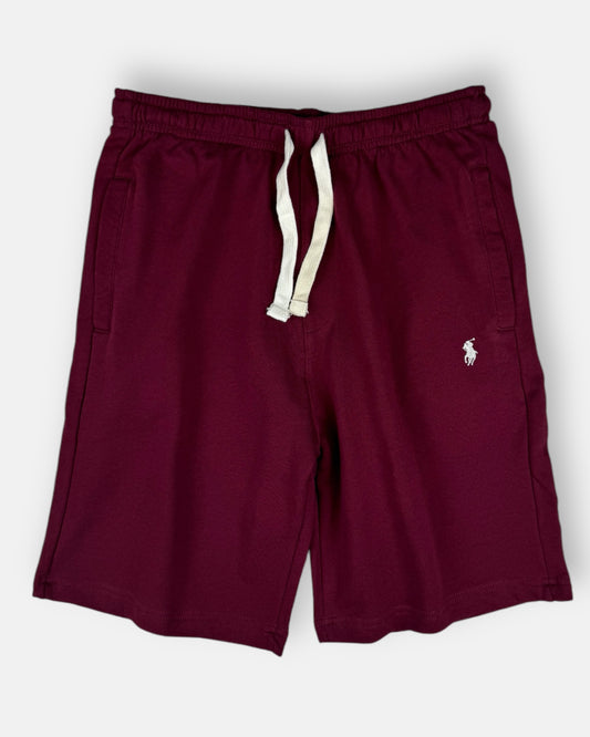 RL Premium Small Pony Cotton Terry Short (Maroon)