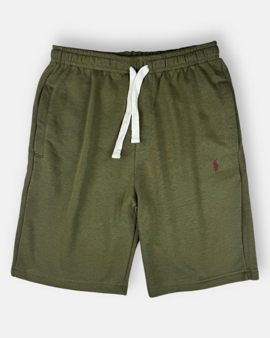 RL Premium Small Pony Cotton Terry Short (Olive Green)