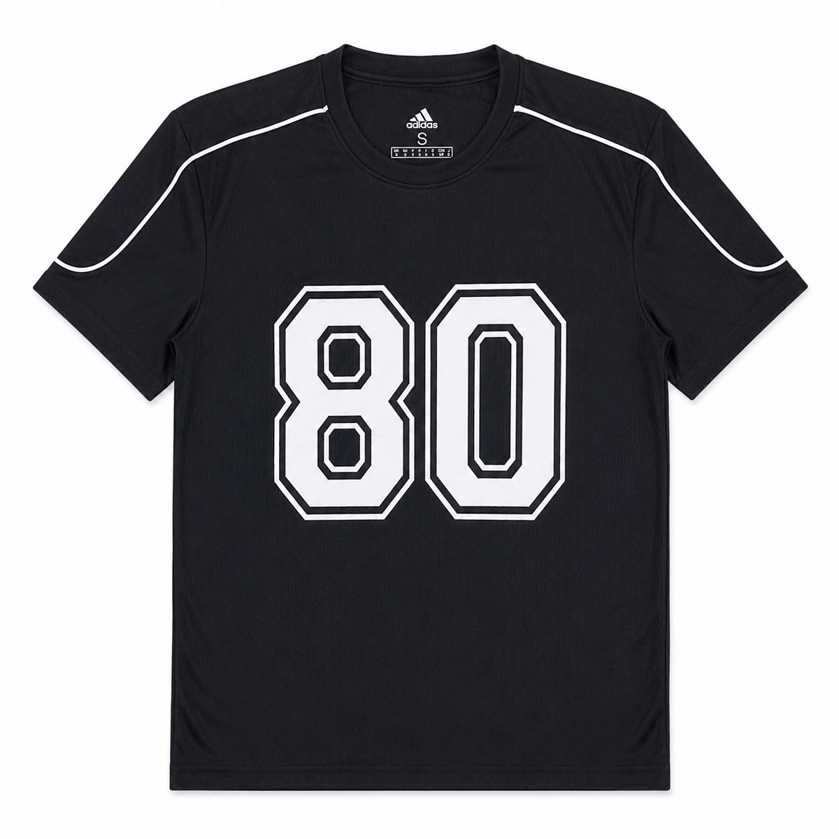 ADDAS ACTIVE WEAR PIPING OVERSIZED 80 T-SHIRT (BLACK)