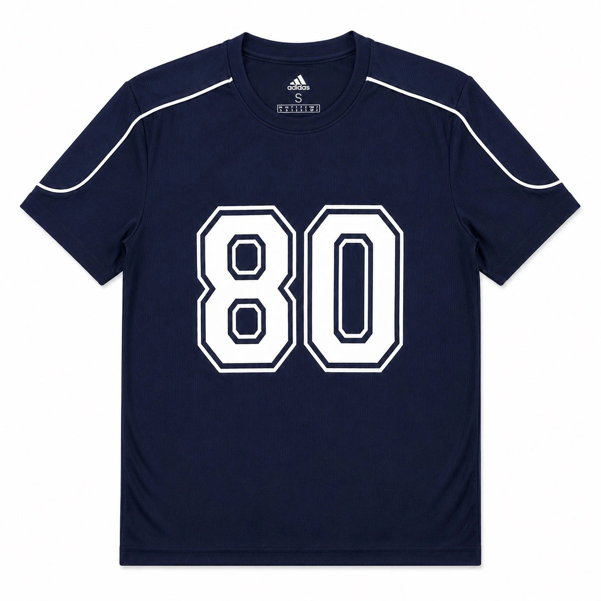 ADDAS ACTIVE WEAR PIPING OVERSIZED 80 T-SHIRT (NAVY BLUE)