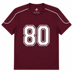 ADDAS ACTIVE WEAR PIPING OVERSIZED 80 T-SHIRT (MAROON)