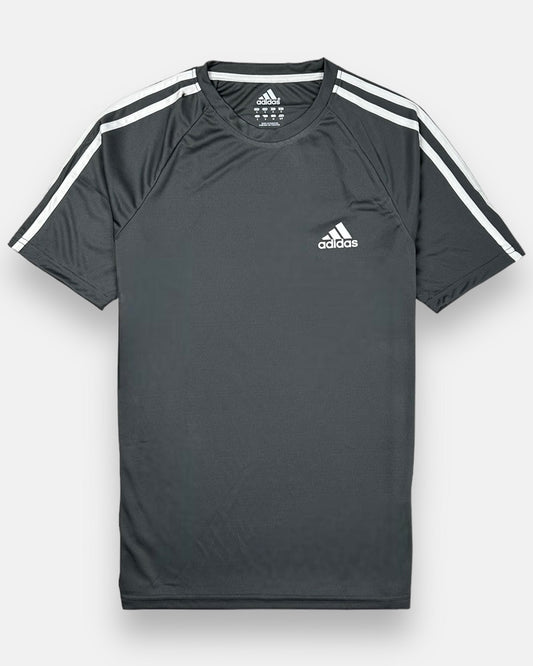 ADDAS Premium Dri-Fit T-Shirt  (Dark Grey)
