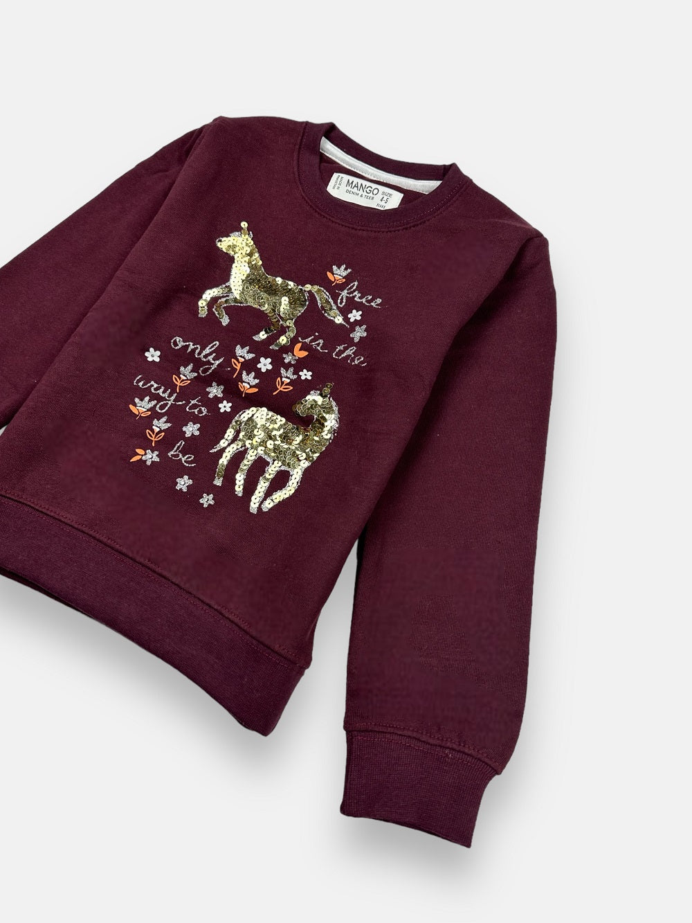 Mngo kids Girls SweatShirt Maroon