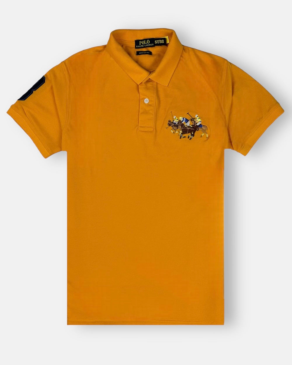 RL 3 Multi Horse Polo Shirt Yellow – Leftovers Den