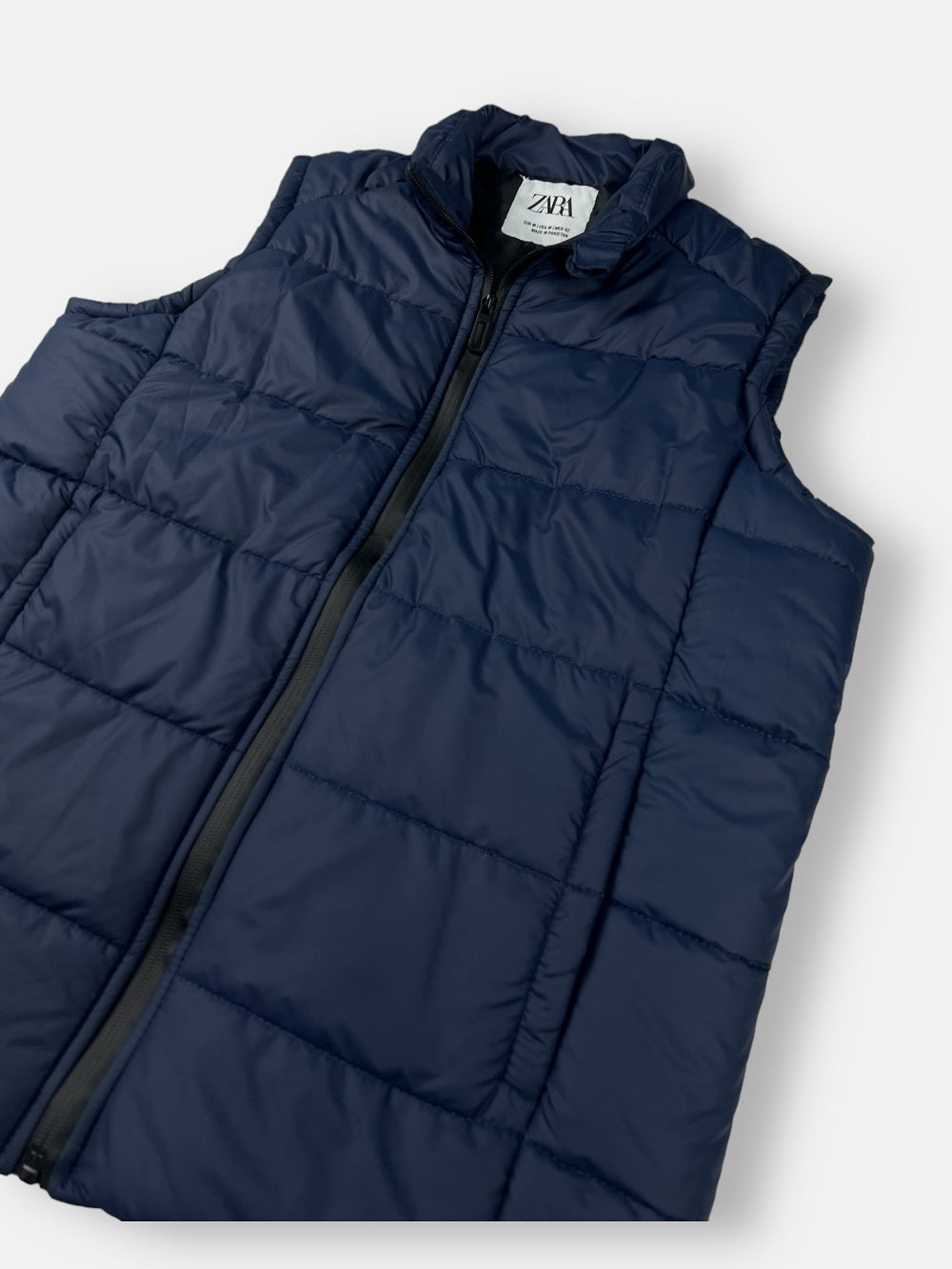 Zara navy on sale blue puffer jacket