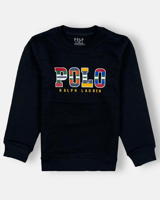 RL Multi Polo Kids Sweatshirt Black