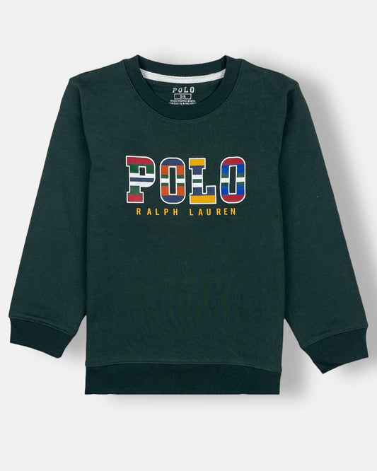 RL Multi Polo Kids Sweatshirt Dark Green