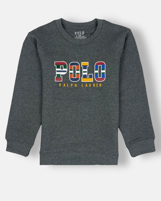 RL Multi Polo Kids Sweatshirt Grey