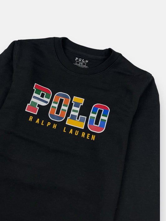 RL Multi Polo Kids Sweatshirt Black