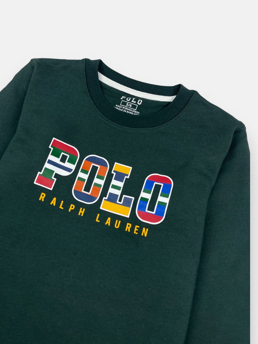 RL Multi Polo Kids Sweatshirt Dark Green
