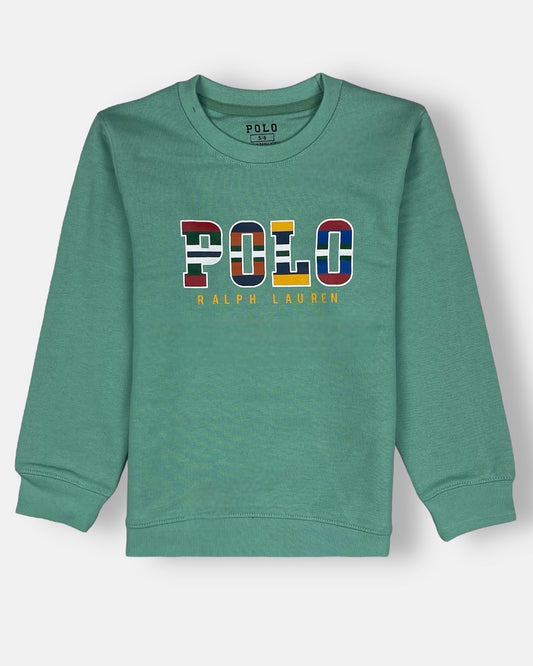 RL Multi Polo Kids Sweatshirt Teal