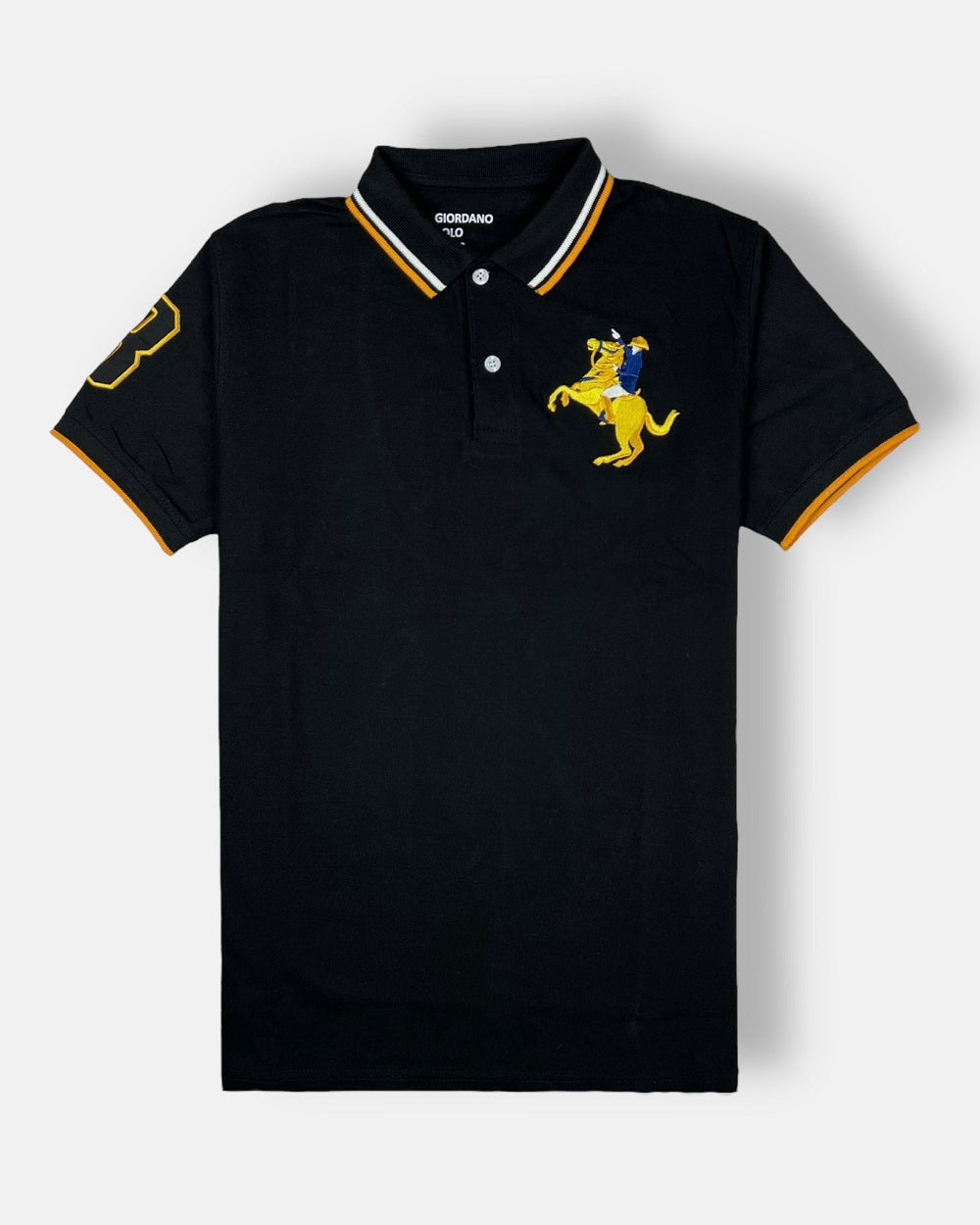 GRDNO Premium Napoleon Cow Boy Polo Shirt Black